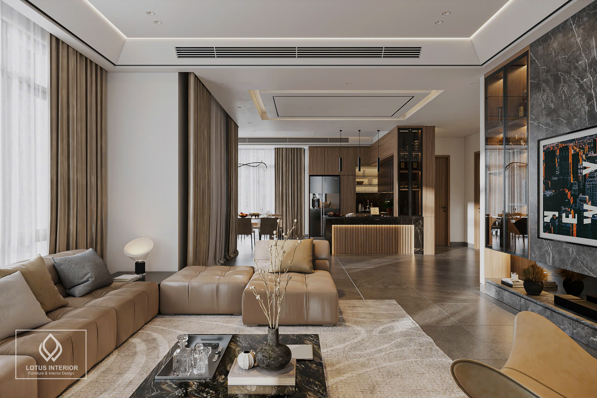 Thiết kế thi công nội thất biệt thự hiện đại