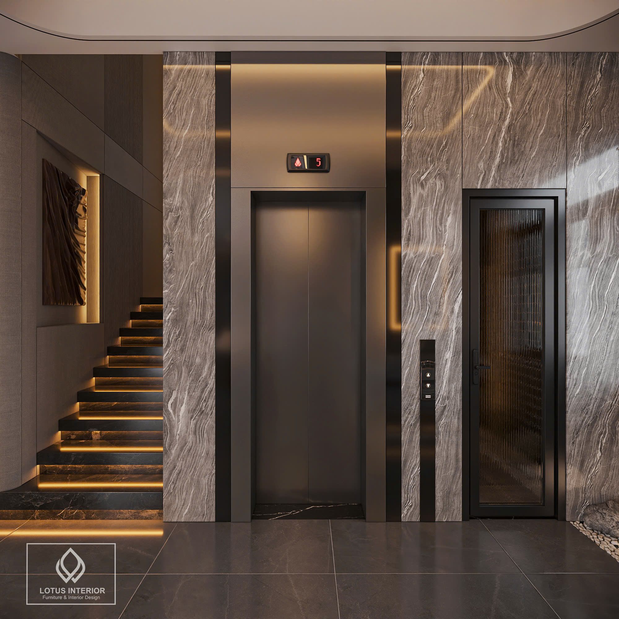 Khu vực sảnh thang