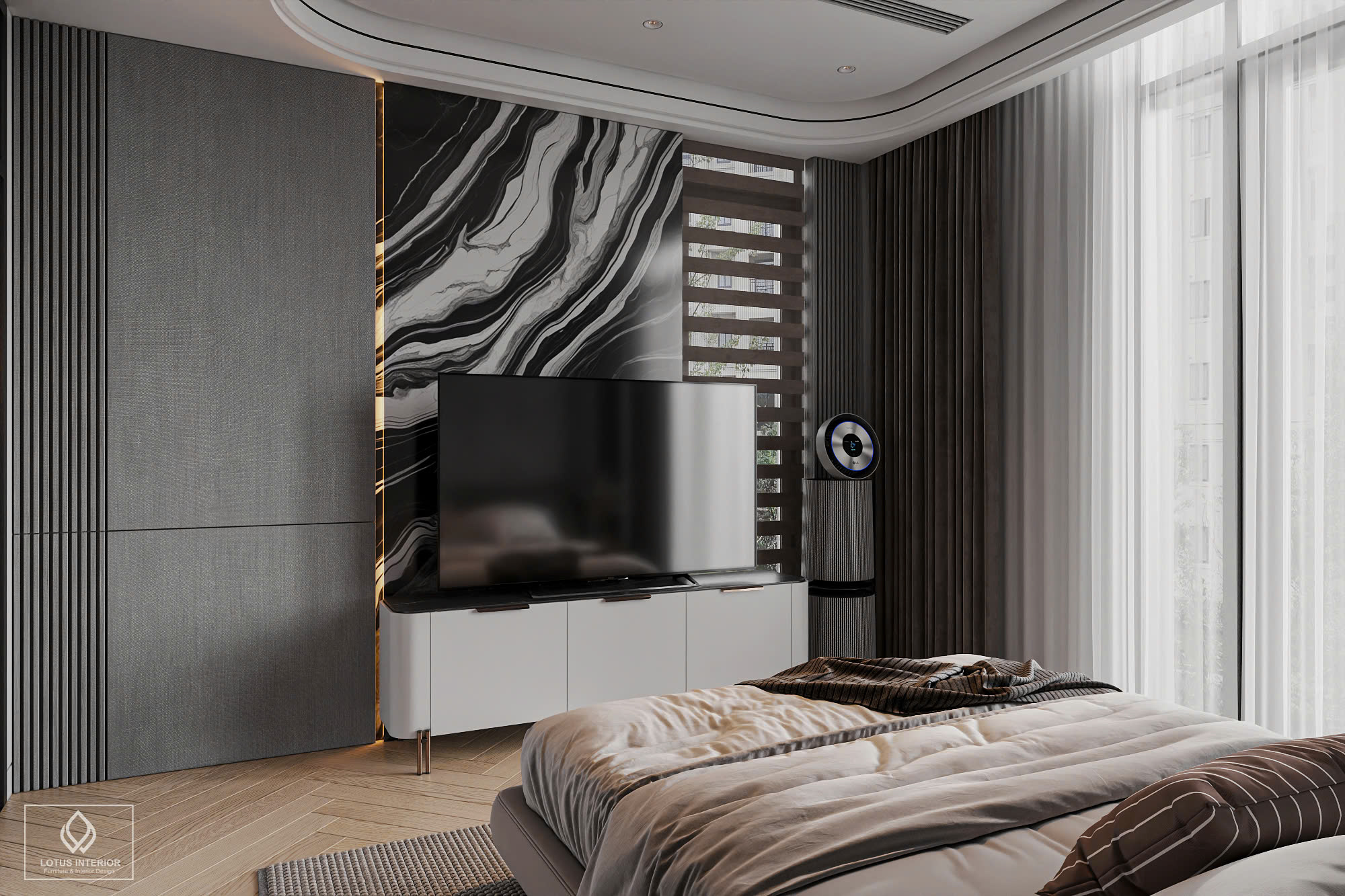 Kệ tivi phòng ngủ Master